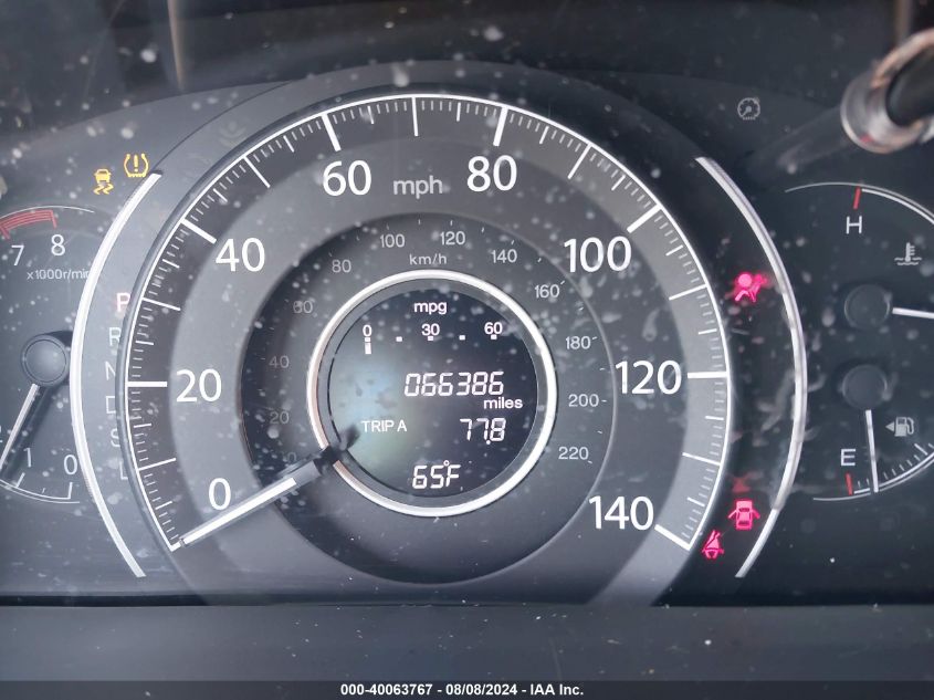 2016 Honda Cr-V Lx VIN: 2HKRM3H31GH563552 Lot: 40063767