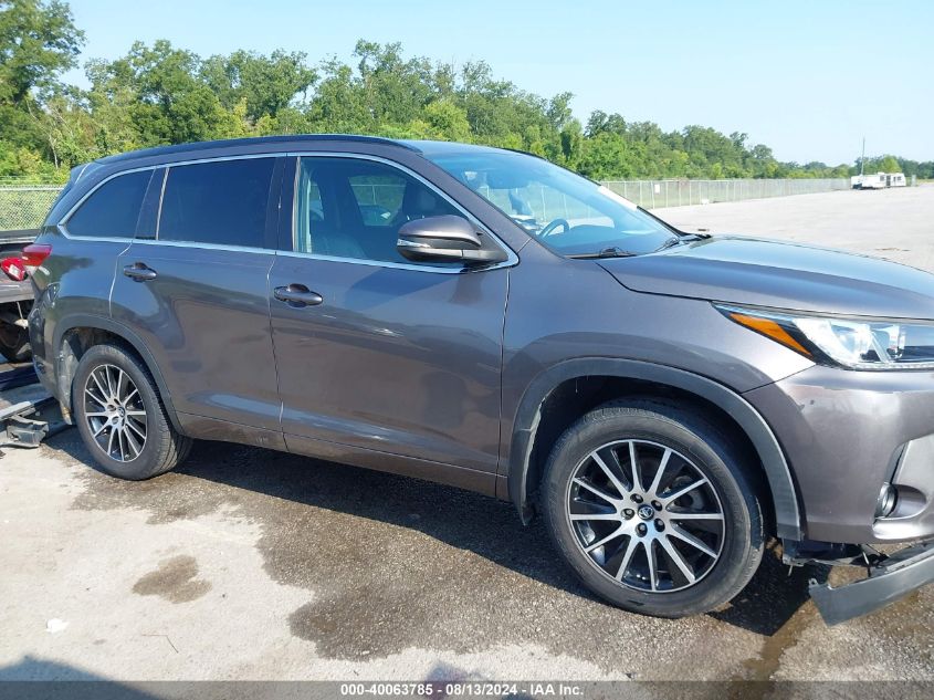 2017 Toyota Highlander Se VIN: 5TDJZRFH4HS363955 Lot: 40063785