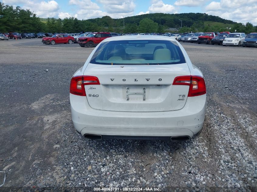 2015 Volvo S60 T5 Platinum VIN: YV1612TM8F2334706 Lot: 40063791