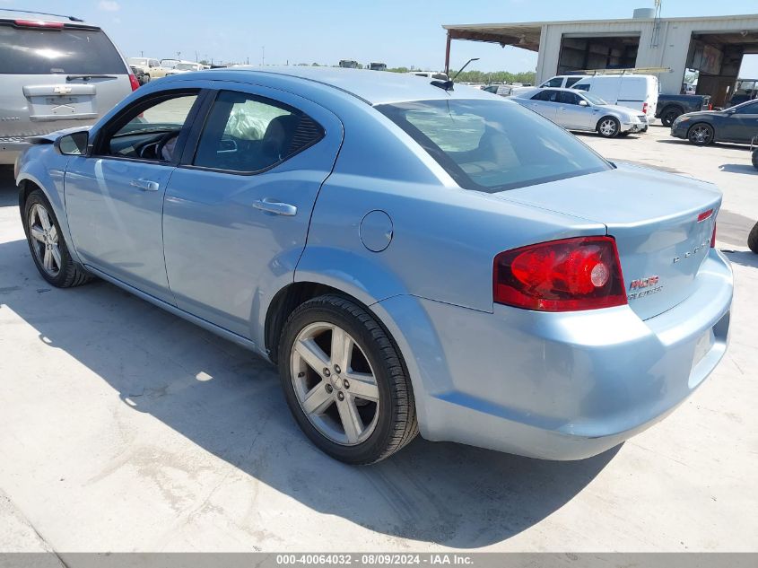 1C3CDZAB0DN624951 2013 Dodge Avenger Se