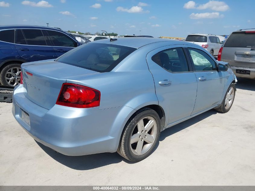 1C3CDZAB0DN624951 2013 Dodge Avenger Se