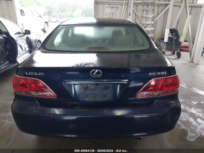 2006 Lexus Es 330 330 VIN: JTHBA30G365176071 Lot: 40064129