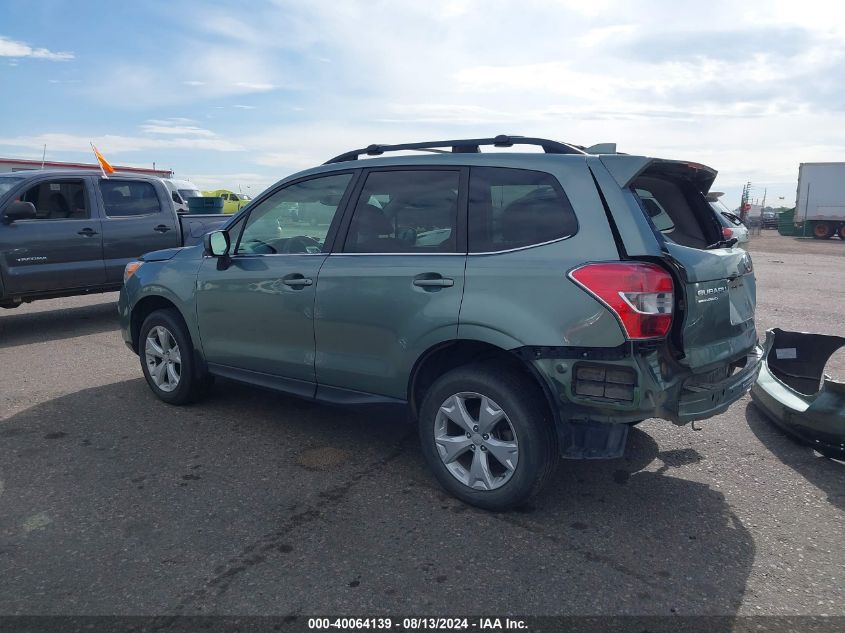 2016 Subaru Forester 2.5I Limited VIN: JF2SJAHC2GH432600 Lot: 40064139