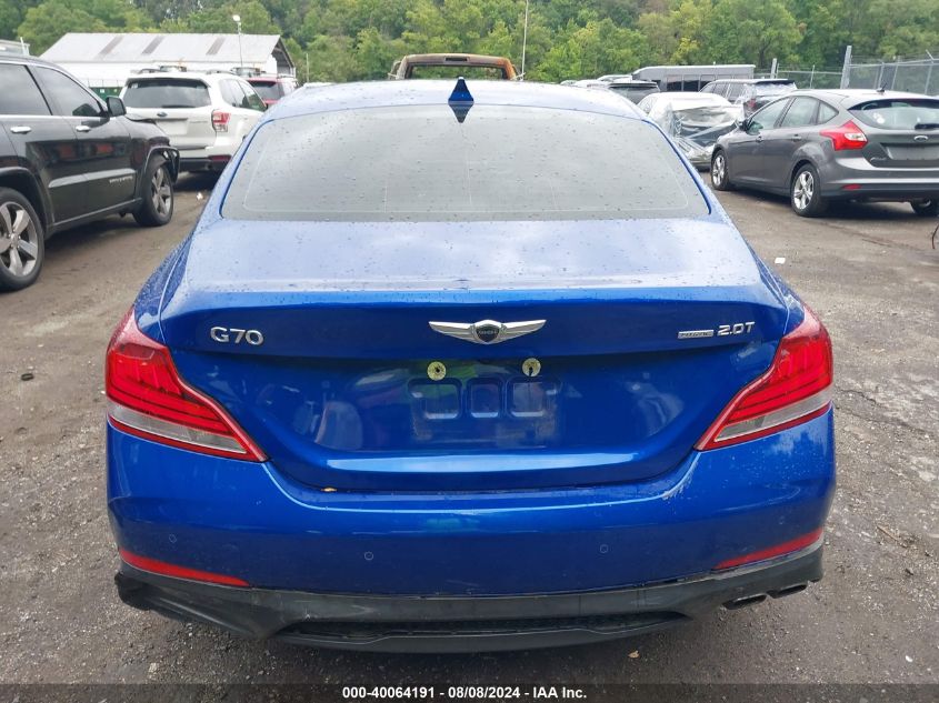 2021 Genesis G70 2.0T Awd VIN: KMTG34LA6MU073620 Lot: 40064191