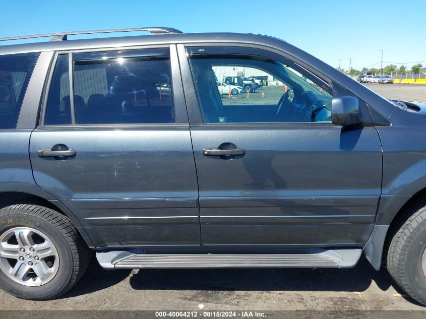 2005 Honda Pilot Ex VIN: 2HKYF18405H546533 Lot: 40064212