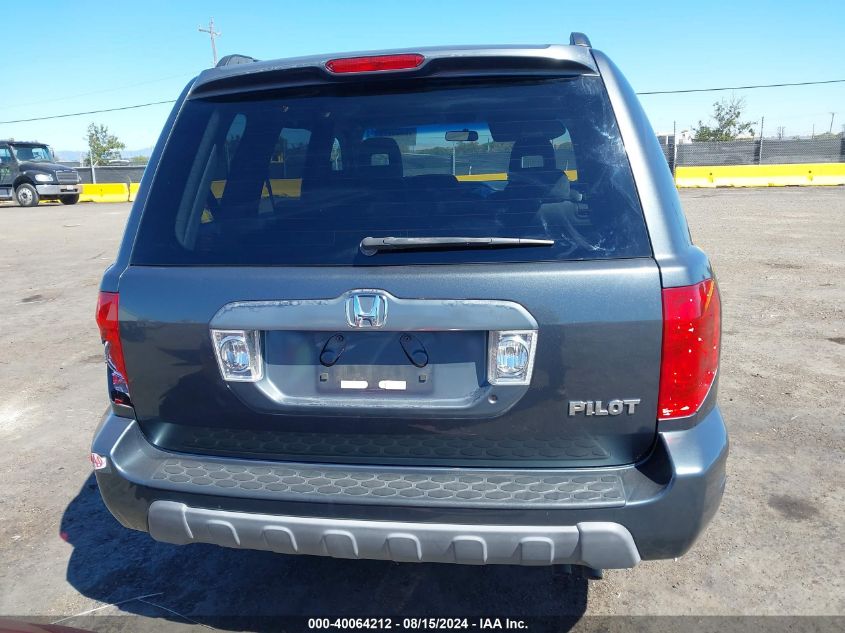 2005 Honda Pilot Ex VIN: 2HKYF18405H546533 Lot: 40064212