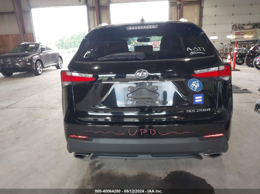 2016 Lexus Nx 200T VIN: JTJYARBZ2G2034730 Lot: 40064280