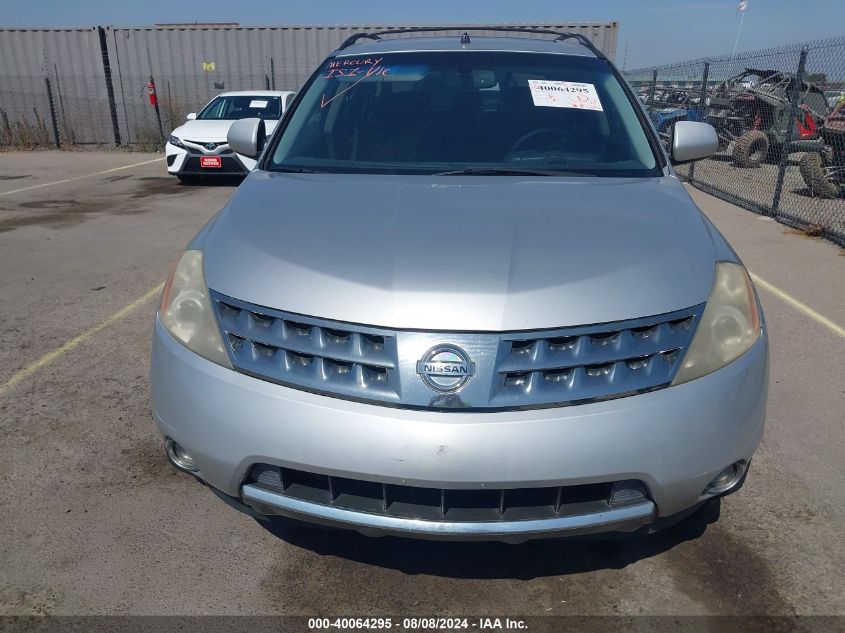 2007 Nissan Murano Sl VIN: JN8AZ08WX7W625469 Lot: 40064295