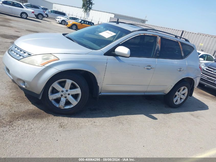 2007 Nissan Murano Sl VIN: JN8AZ08WX7W625469 Lot: 40064295