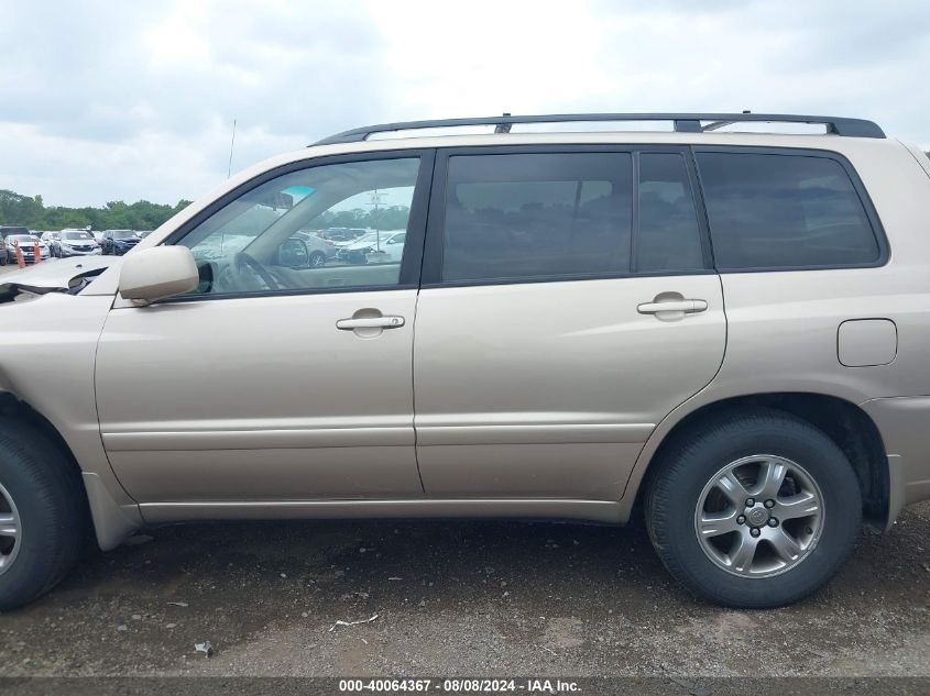 2006 Toyota Highlander V6 VIN: JTEDP21A760123220 Lot: 40064367