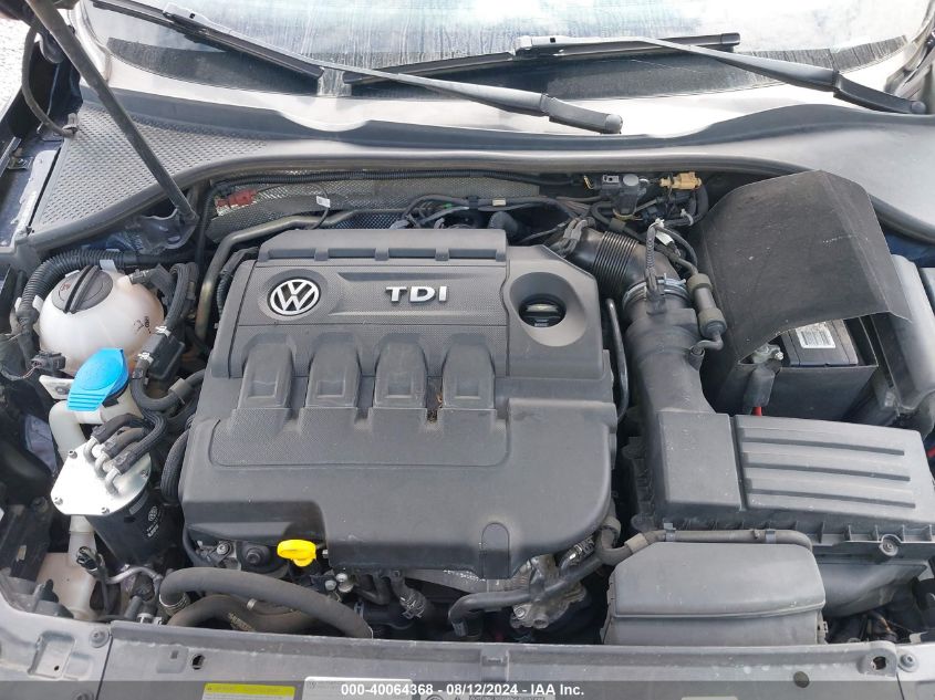 1VWBV7A35FC067712 2015 Volkswagen Passat 2.0L Tdi Se