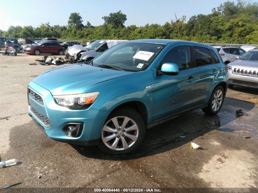 2014 Mitsubishi Outlander Sport Es VIN: 4A4AP3AU1EE015810 Lot: 40064440