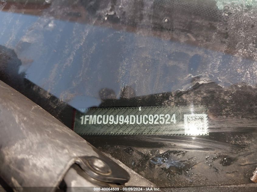 2013 Ford Escape Titanium VIN: 1FMCU9J94DUC92524 Lot: 40064509