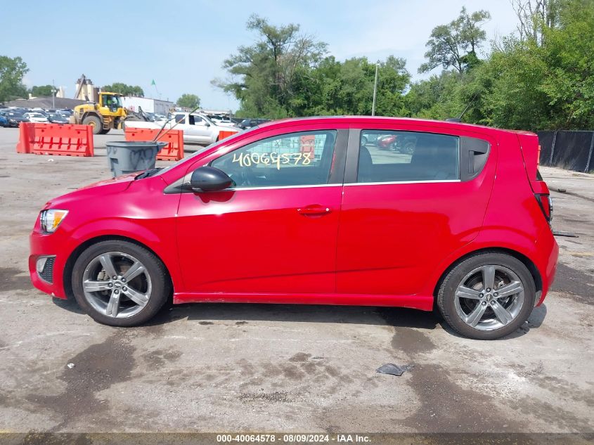 2013 Chevrolet Sonic Rs Auto VIN: 1G1JG6SB2D4207837 Lot: 40064578