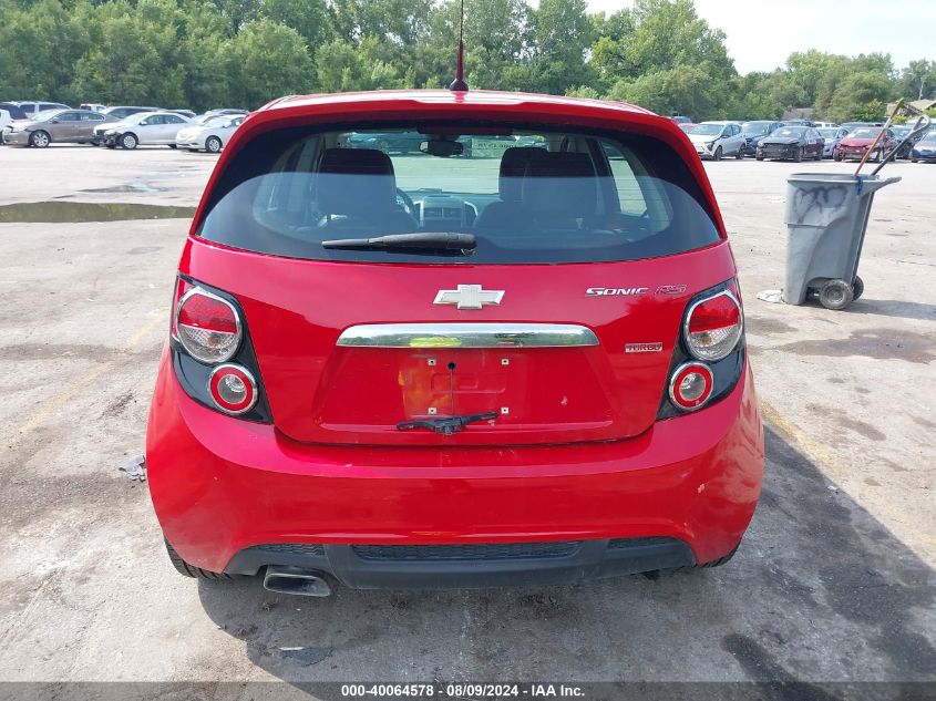 2013 Chevrolet Sonic Rs Auto VIN: 1G1JG6SB2D4207837 Lot: 40064578