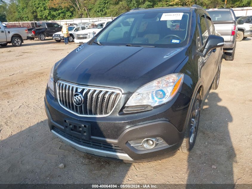 2016 Buick Encore Sport Touring VIN: KL4CJ1SM8GB655564 Lot: 40064594