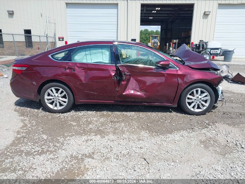 2014 Toyota Avalon Xle Premium VIN: 4T1BK1EBXEU124615 Lot: 40064673