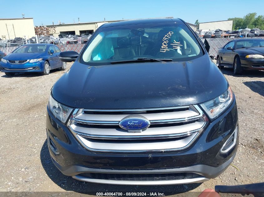 2016 Ford Edge Titanium VIN: 2FMPK4K92GBC51019 Lot: 40064700