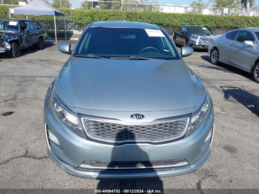 2014 Kia Optima Hybrid Lx VIN: KNAGM4AD1E5065734 Lot: 40064702