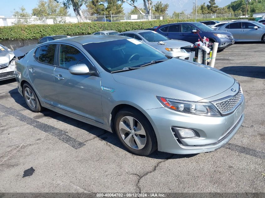 2014 Kia Optima Hybrid Lx VIN: KNAGM4AD1E5065734 Lot: 40064702