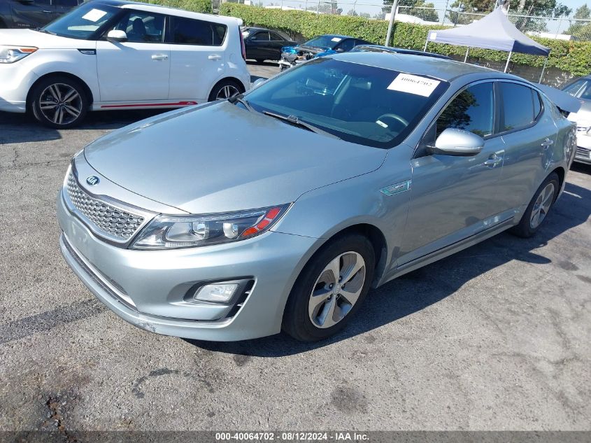 2014 Kia Optima Hybrid Lx VIN: KNAGM4AD1E5065734 Lot: 40064702