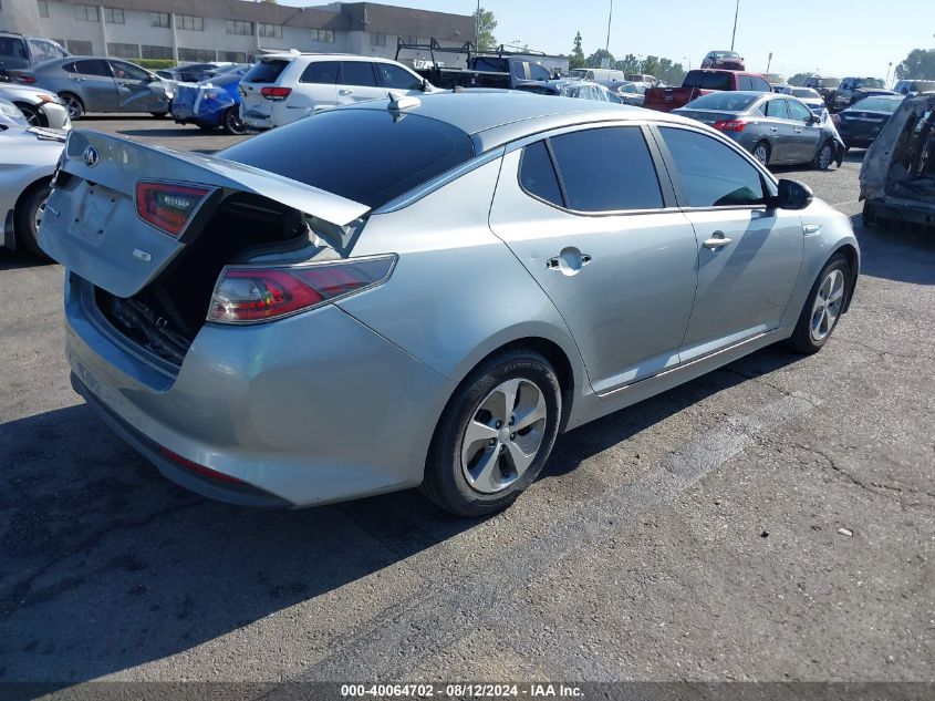 2014 Kia Optima Hybrid Lx VIN: KNAGM4AD1E5065734 Lot: 40064702