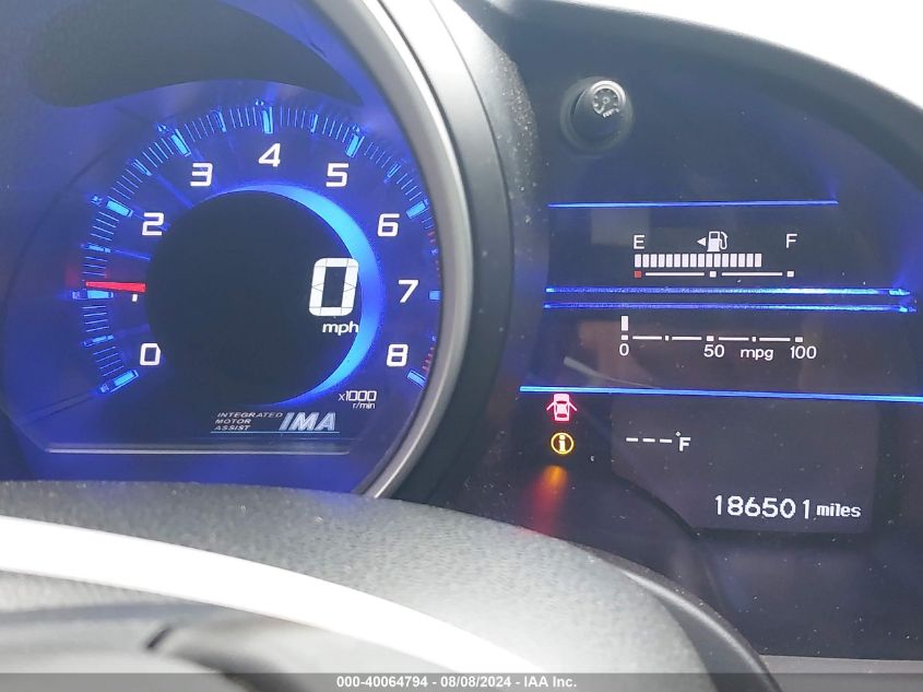 2011 Honda Cr-Z Ex VIN: JHMZF1C62BS004827 Lot: 40064794