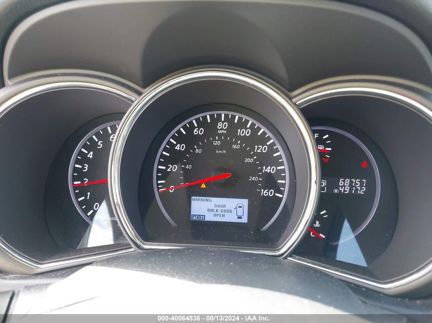 2012 Nissan Murano Sl VIN: JN8AZ1MW4CW203087 Lot: 40064836