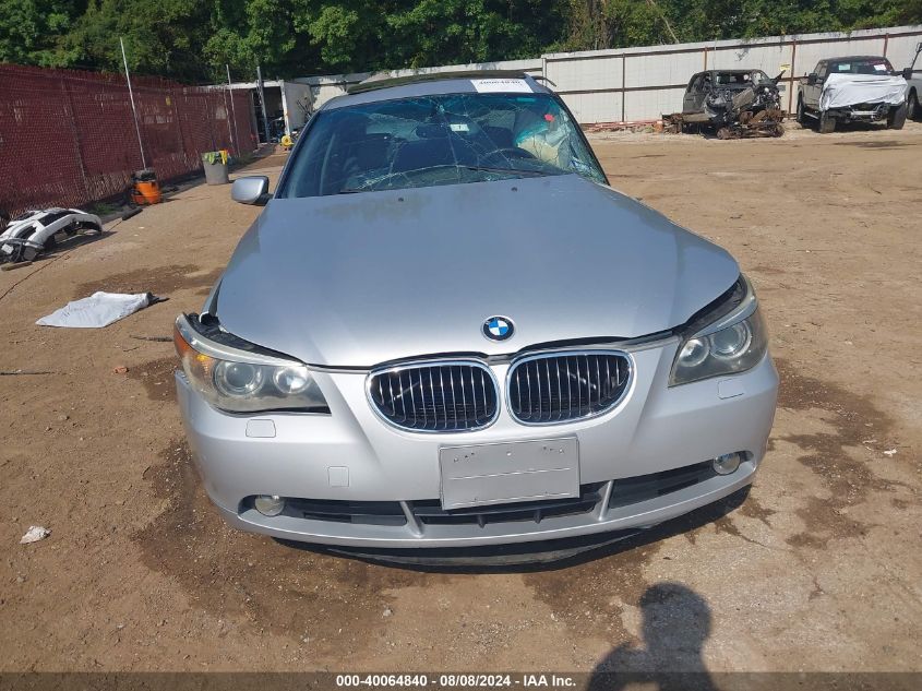 2006 BMW 525I VIN: WBANE53506CK90126 Lot: 40064840