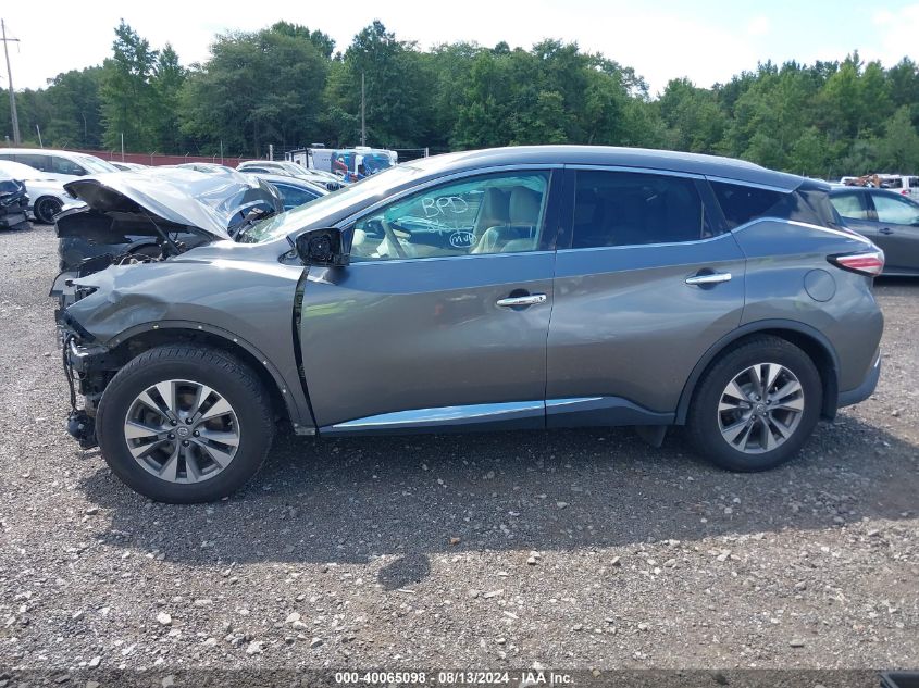 2015 Nissan Murano Sl VIN: 5N1AZ2MH1FN221457 Lot: 40065098