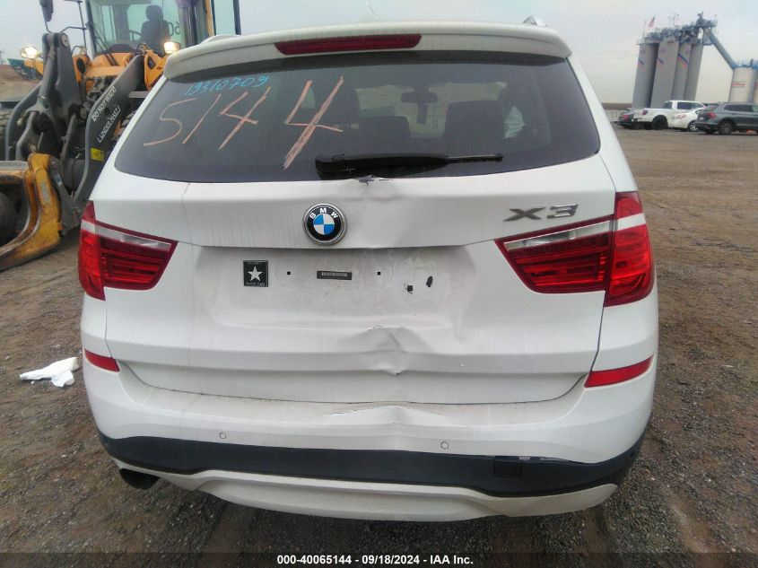 2016 BMW X3 xDrive28I VIN: 5UXWX9C52G0D85218 Lot: 40065144