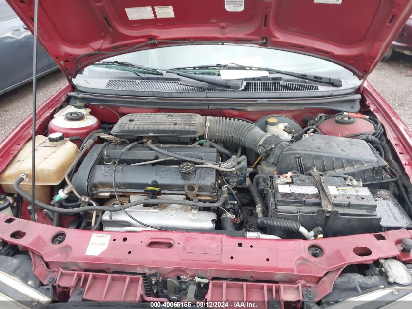 2000 Ford Contour Se VIN: 3FAFP66ZXYM108591 Lot: 40065155