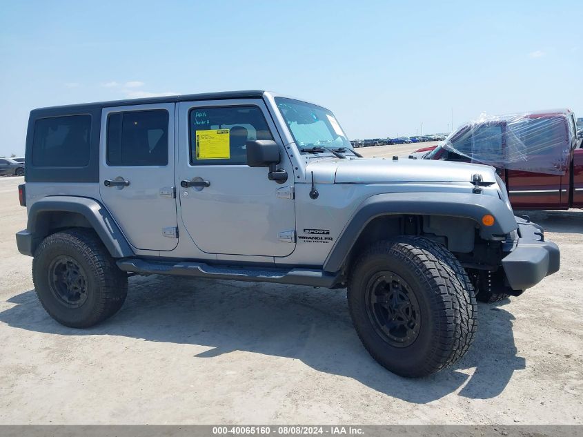 2014 Jeep Wrangler Unlimited Sport VIN: 1C4BJWDG8EL162836 Lot: 40065160