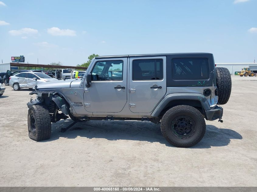 2014 Jeep Wrangler Unlimited Sport VIN: 1C4BJWDG8EL162836 Lot: 40065160