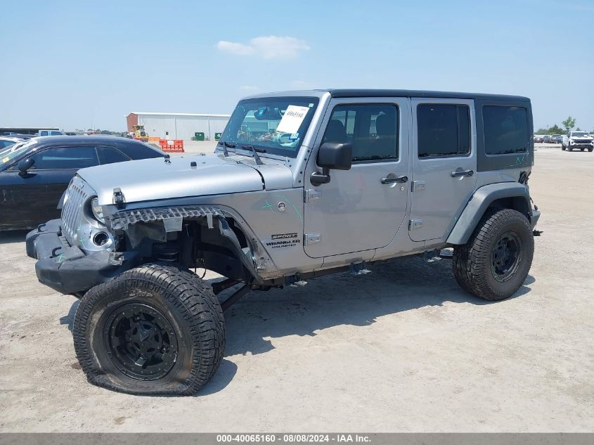 2014 Jeep Wrangler Unlimited Sport VIN: 1C4BJWDG8EL162836 Lot: 40065160