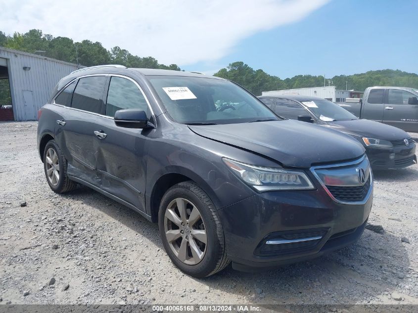 2014 Acura Mdx Advance Pkg W/Entertainment Pkg VIN: 5FRYD4H85EB007039 Lot: 40065168