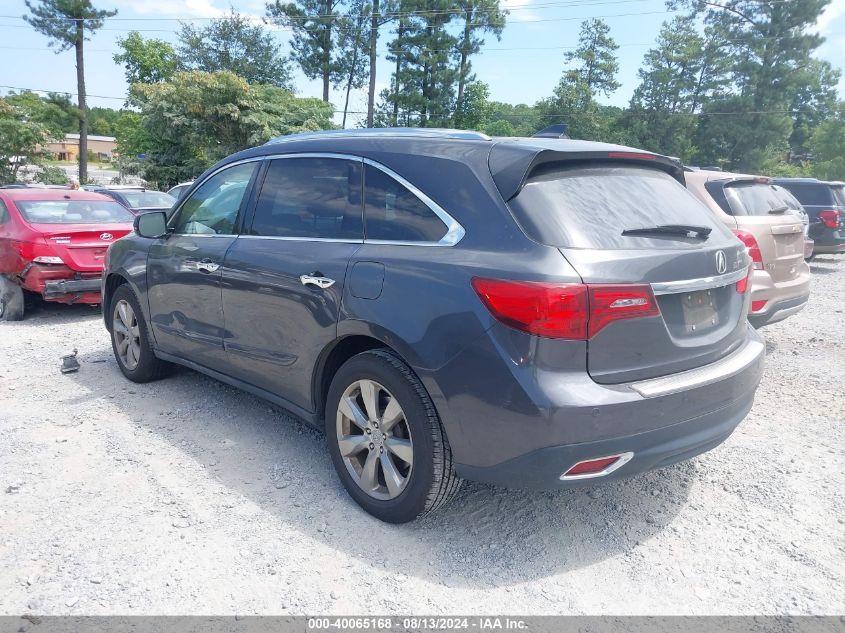 2014 Acura Mdx Advance Pkg W/Entertainment Pkg VIN: 5FRYD4H85EB007039 Lot: 40065168