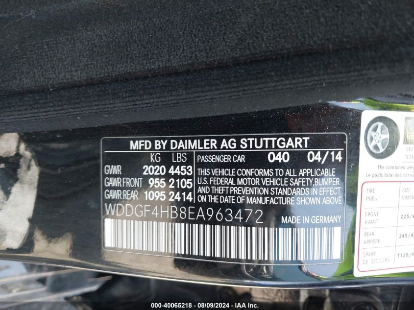 WDDGF4HB8EA963472 2014 Mercedes-Benz C 250 Luxury/Sport