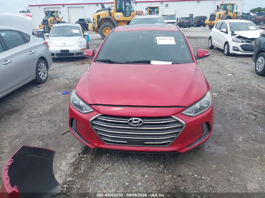 2017 Hyundai Elantra Limited VIN: 5NPD84LF6HH082123 Lot: 40065230