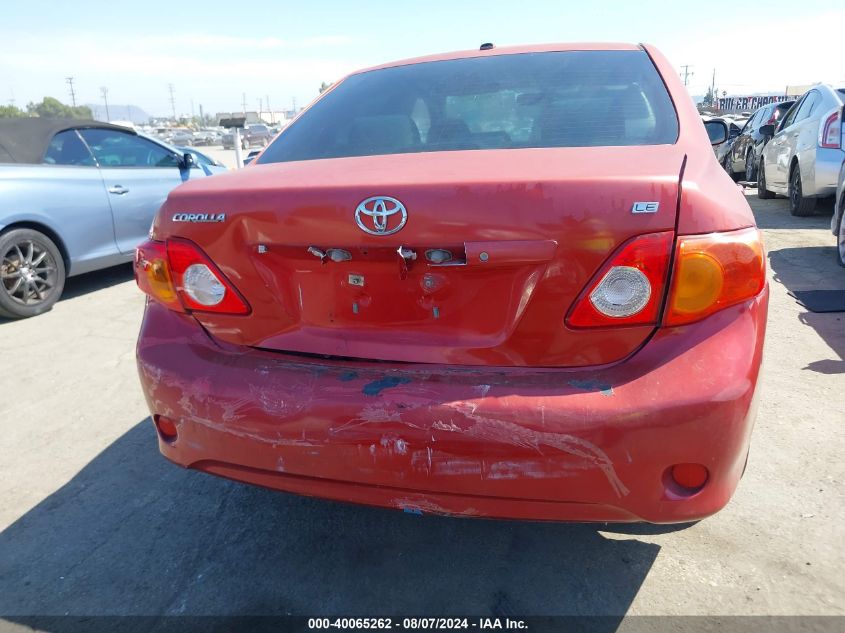 2009 Toyota Corolla Le VIN: JTDBL40E399092250 Lot: 40065262