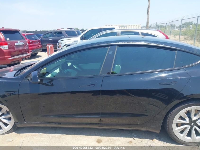 2021 Tesla Model 3 Standard Range Plus Rear-Wheel Drive VIN: 5YJ3E1EA3MF915695 Lot: 40065332