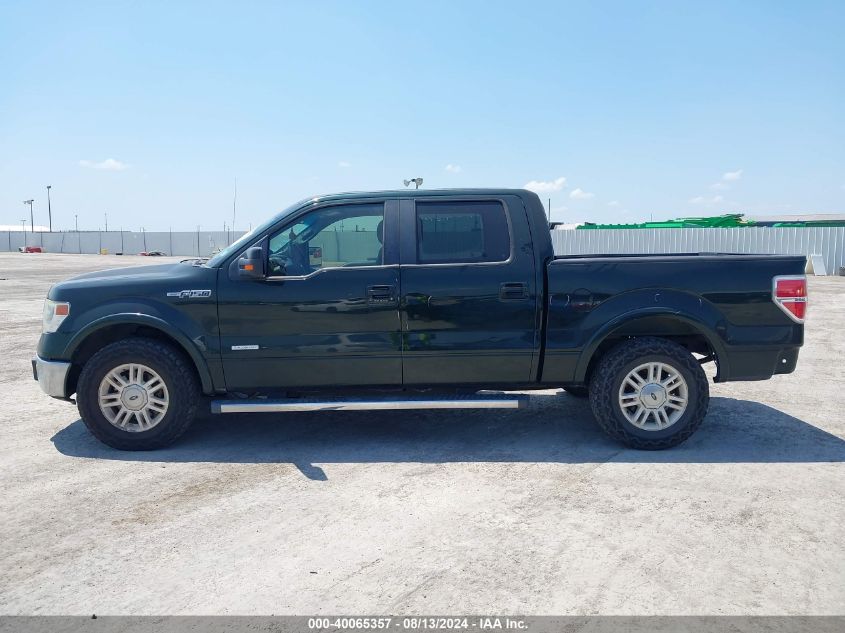 2014 Ford F-150 Lariat VIN: 1FTFW1CT0EKE13956 Lot: 40065357