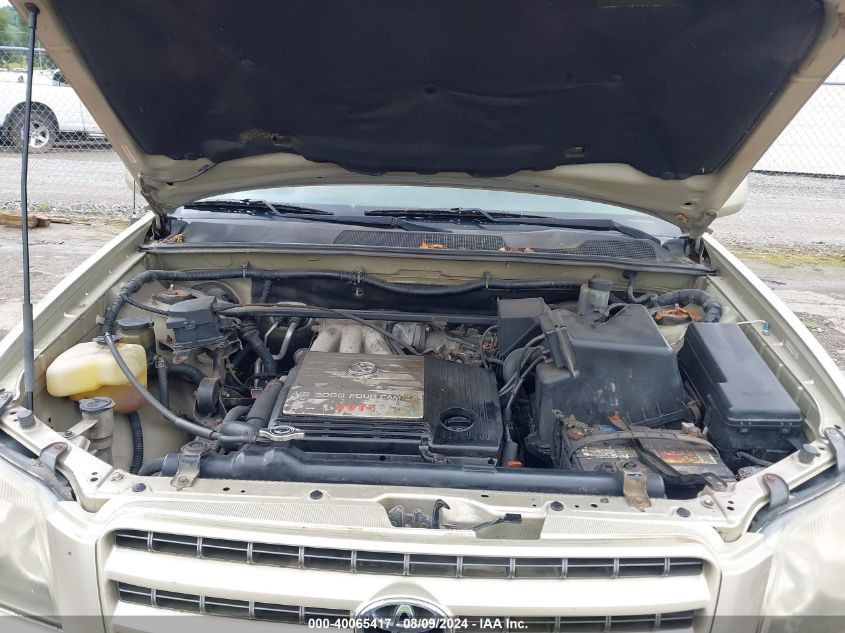 2002 Toyota Highlander Limited VIN: JTEHF21A320090327 Lot: 40065417