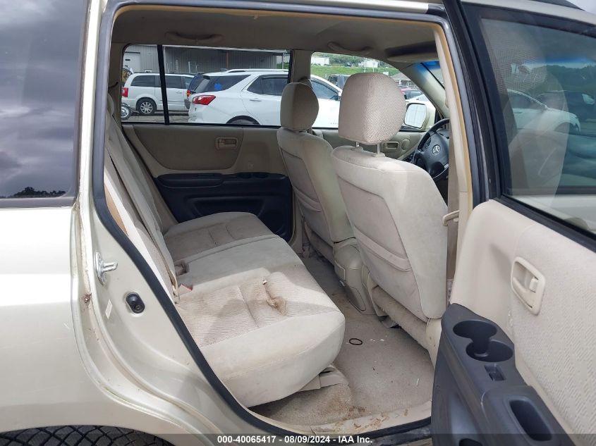 2002 Toyota Highlander Limited VIN: JTEHF21A320090327 Lot: 40065417