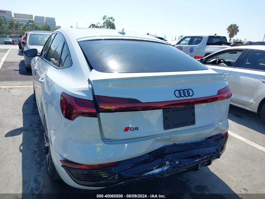 2024 Audi Q8 E-Tron S Line Prestige Quattro VIN: WA1DABGE0RB007974 Lot: 40065508