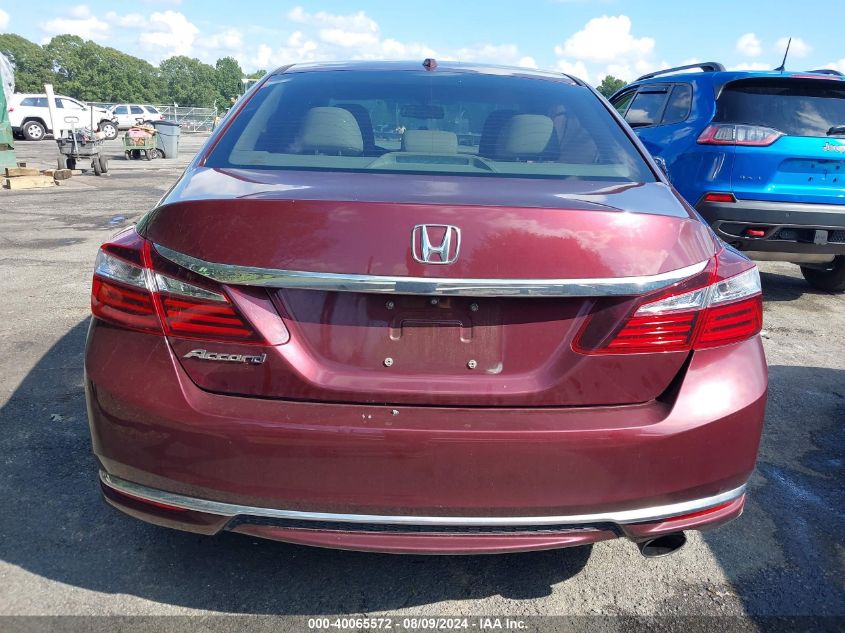 2016 Honda Accord Ex-L VIN: 1HGCR2F83GA198851 Lot: 40065572