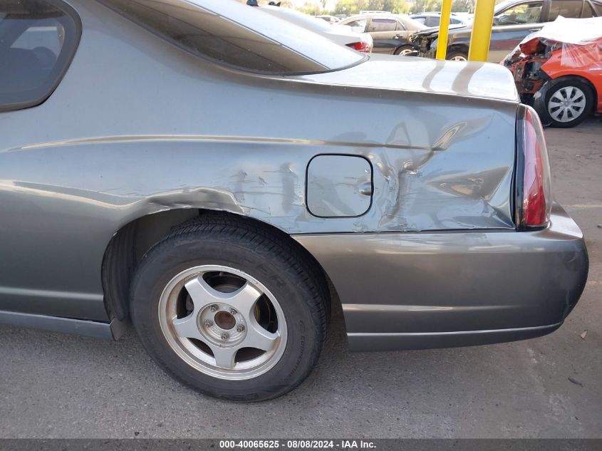 2005 Chevrolet Monte Carlo Ls VIN: 2G1WW12E559282617 Lot: 40065625