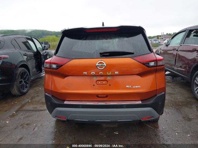 2021 Nissan Rogue Sl Intelligent Awd VIN: JN8AT3CB2MW241270 Lot: 40065695