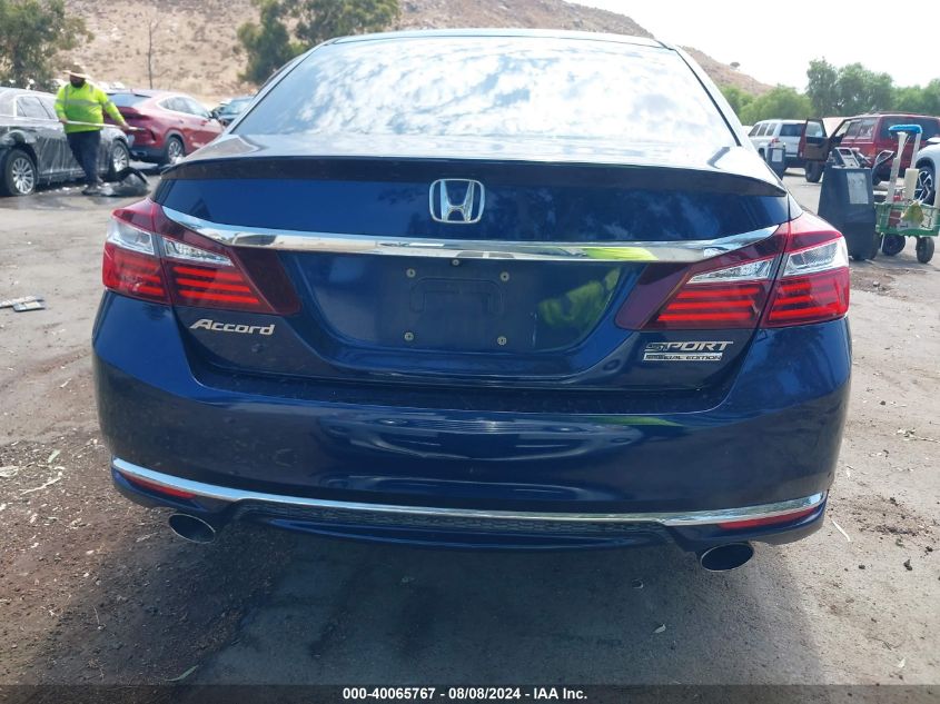 1HGCR2F11HA073853 2017 Honda Accord Sport Se