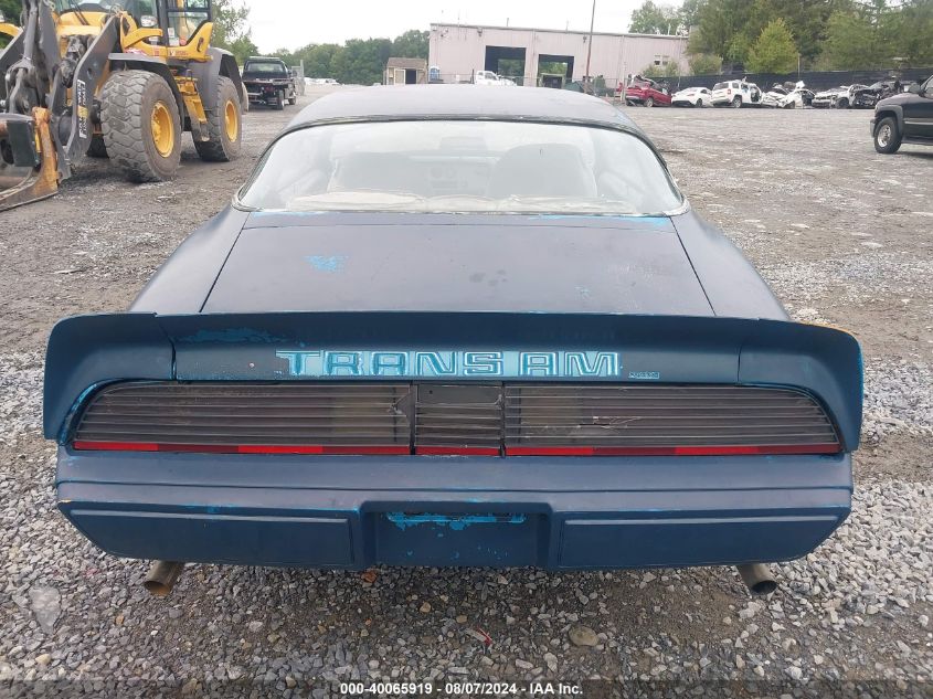 1979 Pontiac Trans-Am VIN: 2W87W9L171887 Lot: 40065919
